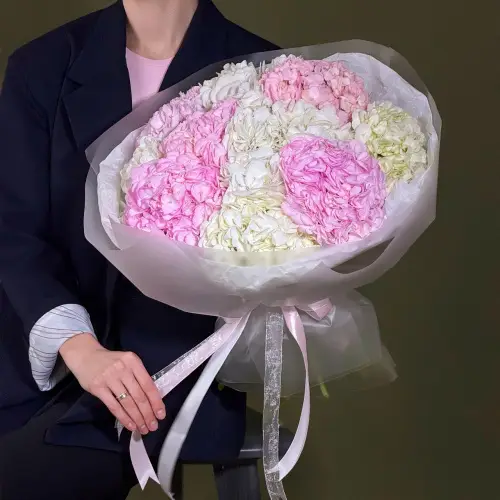 Букет нежных гортензий (L)